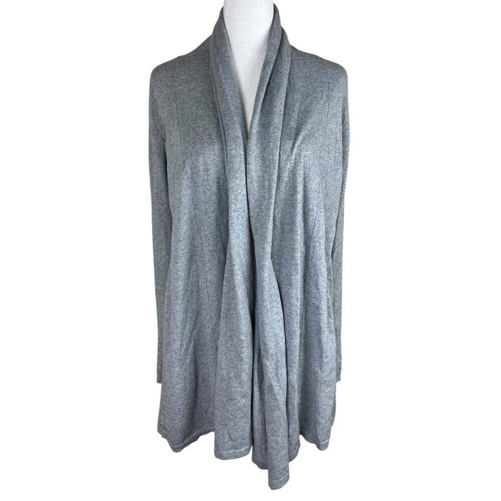 Armani Collezioni Cashmere Cotton Cardigan Open Front Minimalist Capsule Size 4